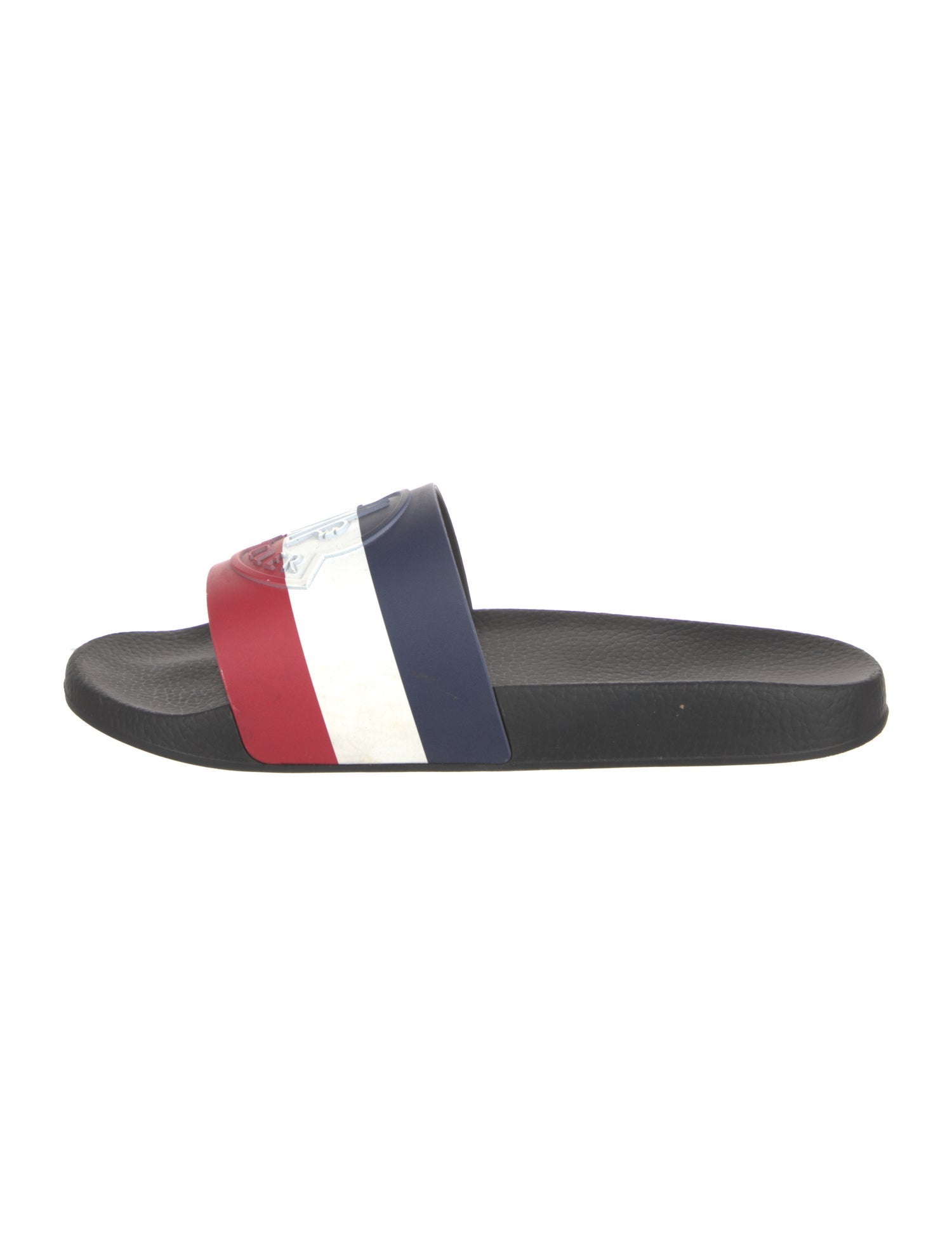 Moncler Rubber Colorblock Pattern Slides